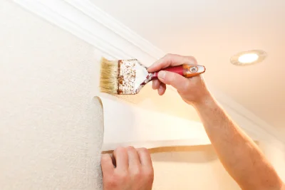 Pose de papier peint à Méreau — revêtements muraux et toiles de verre
